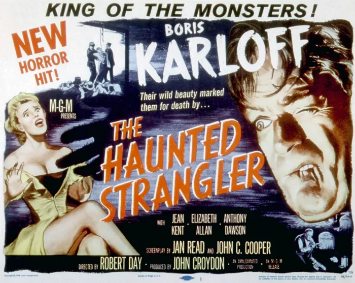 Framed Print : GRIP OF THE STRANGLER, (aka THE HAUNTED STRANGLER), Boris Karloff, 1958 Framed Print : GRIP OF THE STRANGLER, (aka THE HAUNTED STRANGLER), Boris Karloff, 1958