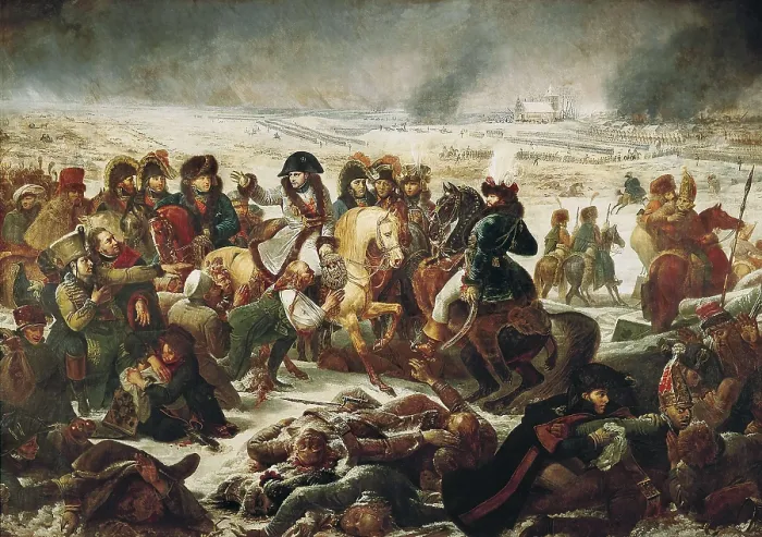 Framed Print : GROS, Antoine Jean, Baron (1771-1835). Napoleon on the Battle Field of Eylau, 9th February 1807. 1808. Romanticism. Oil on canvas. FRANCE. Paris. Louvre Museum