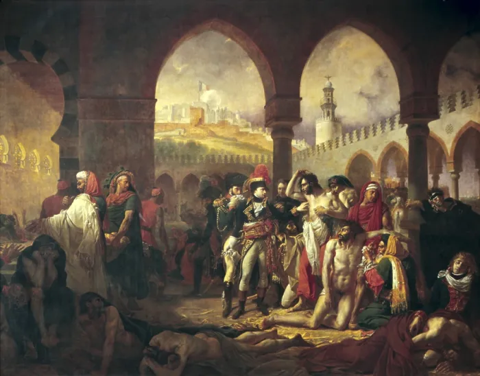 Framed Print : GROS, Antoine Jean, Baron (1771-1835). Napoleon Bonaparte visiting the plague stricken of Jaffa, 11th March 1799. 1804. Romanticism. Oil on canvas. FRANCE. Paris. Louvre Museum Framed Print : GROS, Antoine Jean, Baron (1771-1835). Napoleon Bonaparte visiting the plague stricken of Jaffa, 11th March 1799. 1804. Romanticism. Oil on canvas. FRANCE. Paris. Louvre Museum