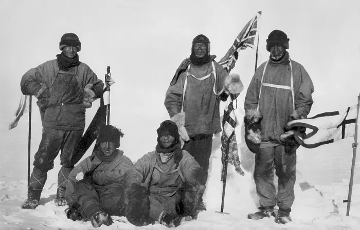 Framed Print : Group portrait of men who survived the British Antarctic Expedition, led by Capt. Robert Scott, 1910-1912. Photo by Herbert Ponting (BSLOC_2018_4_82) Framed Print : Group portrait of men who survived the British Antarctic Expedition, led by Capt. Robert Scott, 1910-1912. Photo by Herbert Ponting (BSLOC_2018_4_82)