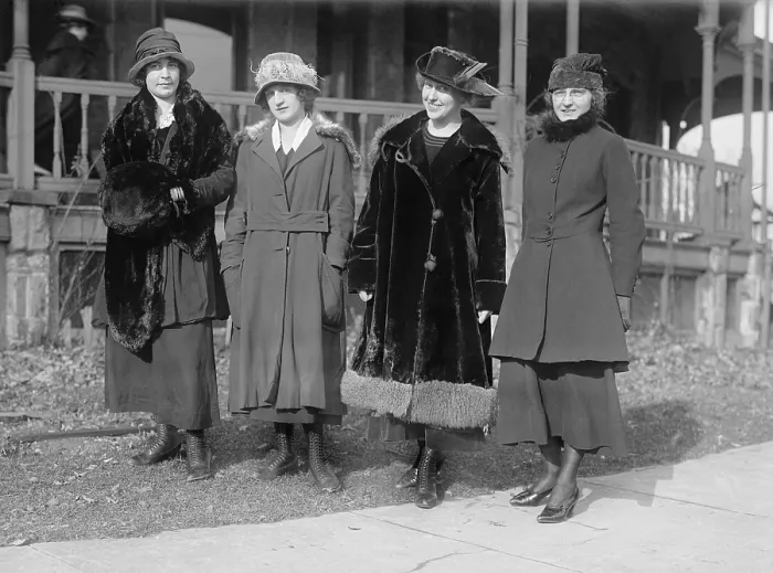 Framed Print : Group portrait of Polish-American young women in 1918 Framed Print : Group portrait of Polish-American young women in 1918