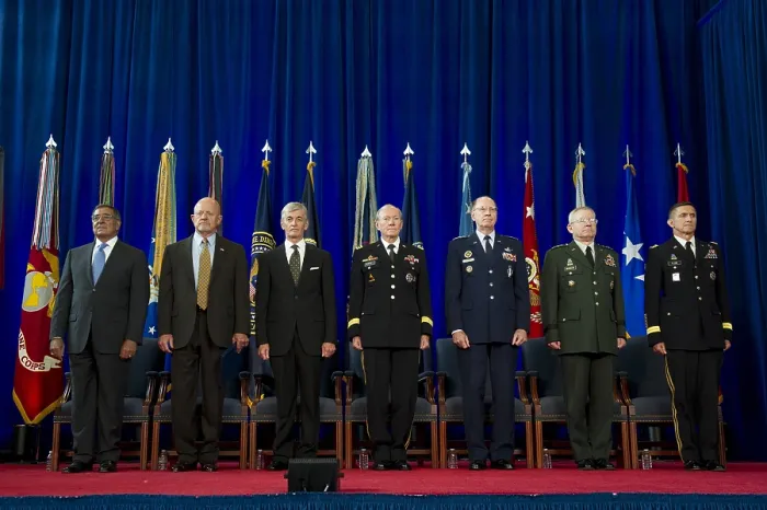 Framed Print : Group portrait of senior commanders attending the Defense Intelligence Agency change of directorship. Joint Base Anacostia-Bolling, July 24, 2012