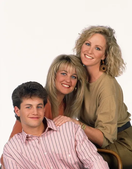 Framed Print : GROWING PAINS, From left: Kirk Cameron, Barbara Cameron, Joanna Kerns (1990), 1985-1992