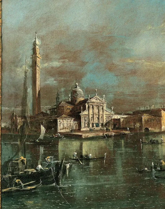 Framed Print : Guardi Francesco, Bacino di San Marco with San Giorgio and the Giudecca, 1774, 18th Century, oil on canvas, Italy, Veneto, Venice