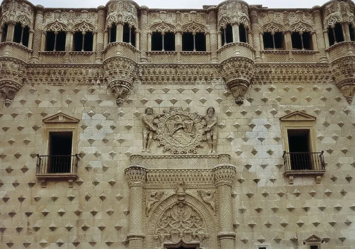 Framed Print : GUAS, Juan (1430-1496). Infantado Palace. SPAIN. Guadalajara. Infantado Palace. Gothic art. Architecture. AISA / Everett Collection**US SALES ONLY**