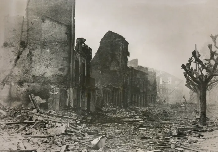 Framed Print : Guernica, in ruins after a series of bombings by the Nationalists.During the Spanish Civil War, on April 29, 1937
