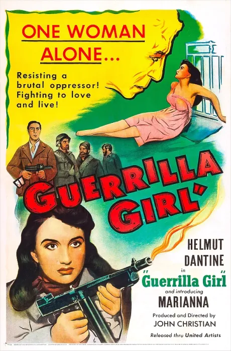 Framed Print : GUERRILLA GIRL, US poster, bottom left: Marianna, 1953