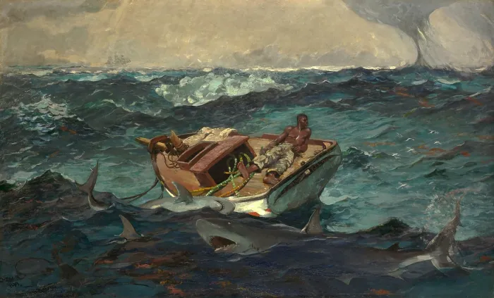 Framed Print : THE GULF STREAM, by Winslow Homer, 1899, American painting, oil on canvas