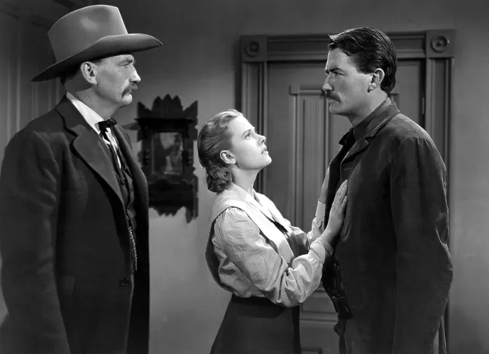 Framed Print : THE GUNFIGHTER, Millard Mitchell, Helen Westcott, Gregory Peck, 1950, TM & Copyright (c) 20th Century Fox Film Corp. All rights reserved