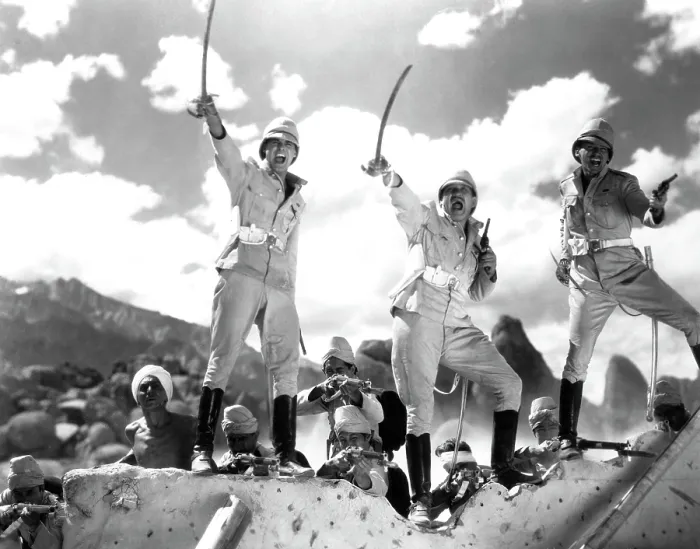 Framed Print : GUNGA DIN, Cary Grant, Victor McLaglen, Douglas Fairbanks Jr. 1939
