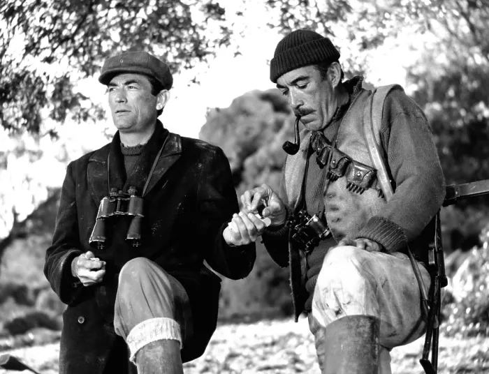 Framed Print : THE GUNS OF NAVARONE, from left: Gregory Peck, Anthony Quinn, 1961