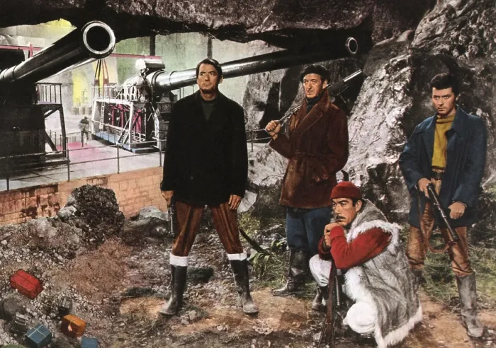 Framed Print : THE GUNS OF NAVARONE, from left: Gregory Peck, David Niven, Anthony Quinn, James Darren, 1961 Framed Print : THE GUNS OF NAVARONE, from left: Gregory Peck, David Niven, Anthony Quinn, James Darren, 1961