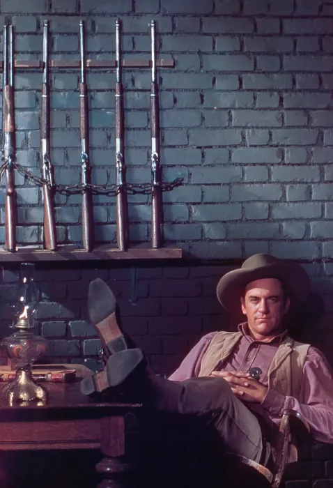 Framed Print : GUNSMOKE, James Arness, (Season 3, 1958), 1955-1975