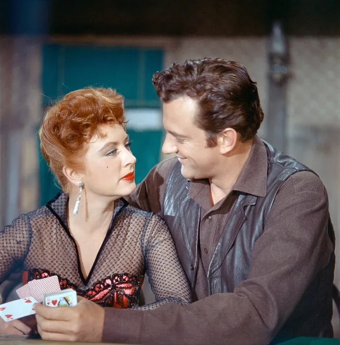 Framed Print : GUNSMOKE, from left: Amanda Blake, James Arness, (Season 6, 1960), 1955-1975