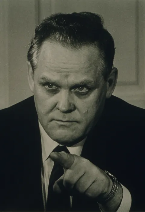 Framed Print : Gus Hall (1910-2000), leader of the Communist Party USA and its U.S. presidential candidate in 1972, 1976, 1980, and 1984