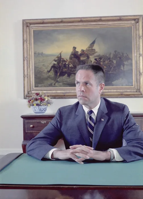 Framed Print : H. R. Haldeman served as White House Chief of Staff to President Nixon and for his role in the cover-up of the Watergate burglaries