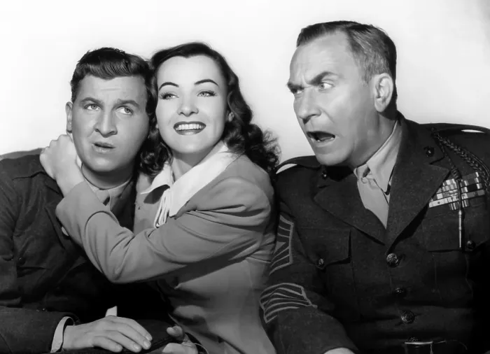Framed Print : HAIL THE CONQUERING HERO, Eddie Bracken, Ella Raines, William Demarest, 1944