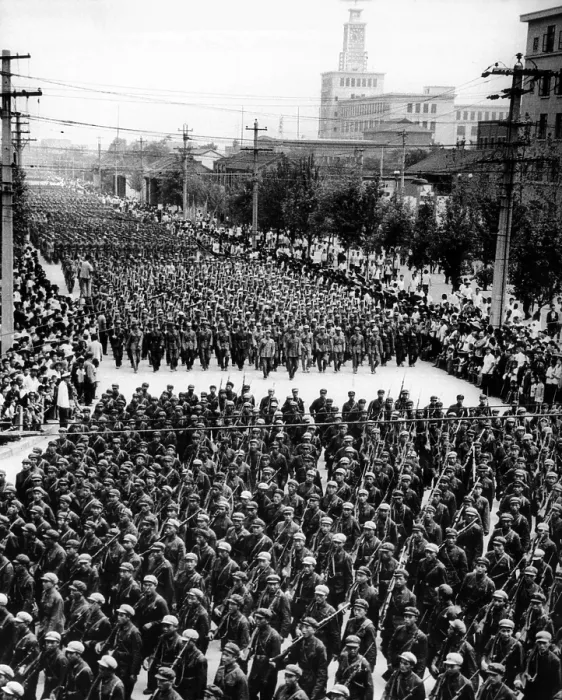 Framed Print : Half a million attended a mass rally in Shensi Province, Communist China Framed Print : Half a million attended a mass rally in Shensi Province, Communist China