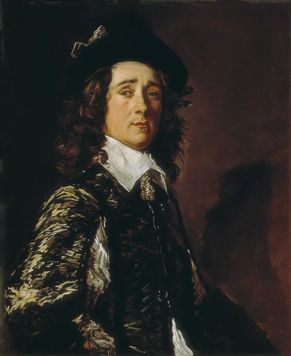 Framed Print : HALS, Frans (1580-1666). Portrait of Jasper Schade van Vestrum. ca. 1645. Flemish art. ; Baroque art. Oil on canvas. CZECH Rep.. Prague. National Gallery in Prague