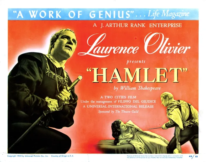 Framed Print : HAMLET, Laurence Olivier, Eileen Herlie, 1948