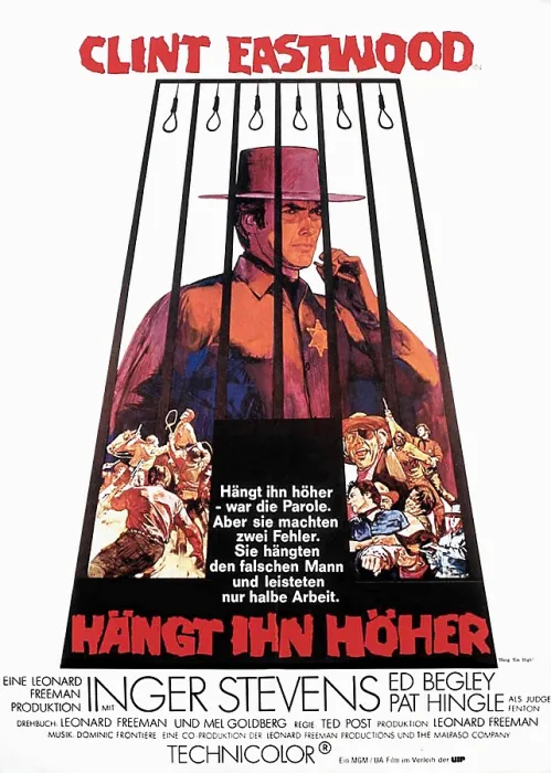 Framed Print : HANG EM HIGH, Clint Eastwood, 1968