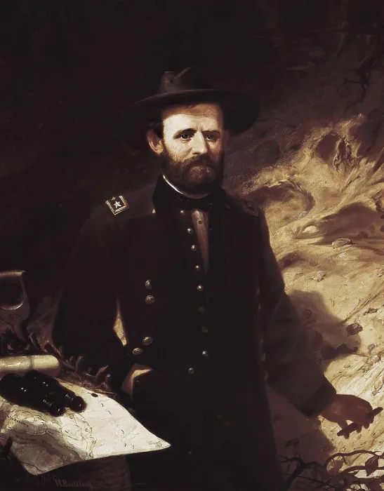 Framed Print : HANSEN-BALLING, Ole Peter (1823-1906). Ulysses S. Grant. 1865. Oil on canvas. UNITED STATES OF AMERICA. Washington. National Portrait Gallery