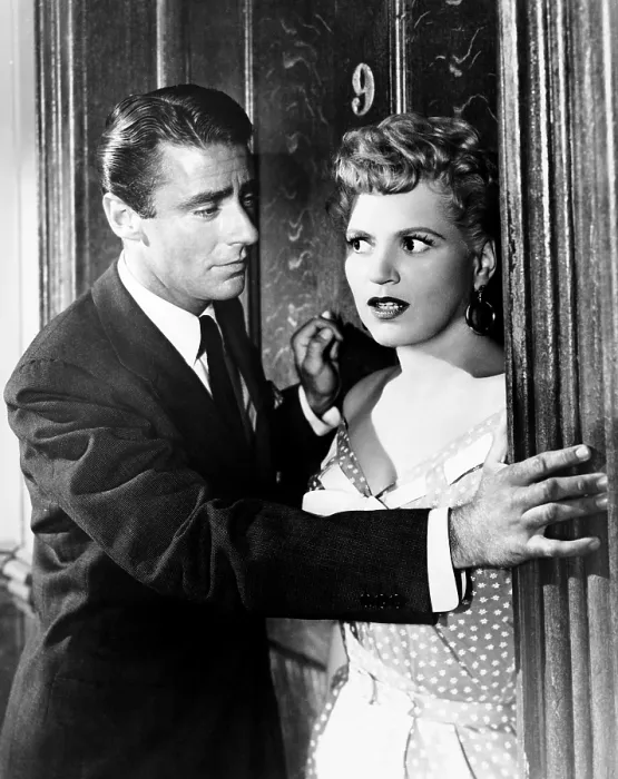 Framed Print : IT SHOULD HAPPEN TO YOU, from left: Peter Lawford, Judy Holliday, 1954