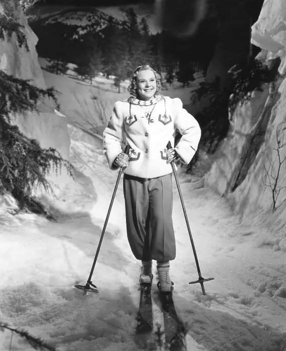 Framed Print : EVERYTHING HAPPENS AT NIGHT, Sonja Henie, 1939, TM and copyright 20th Century Fox Film Corp. All rights reserved / Courtesy: Everett Collection