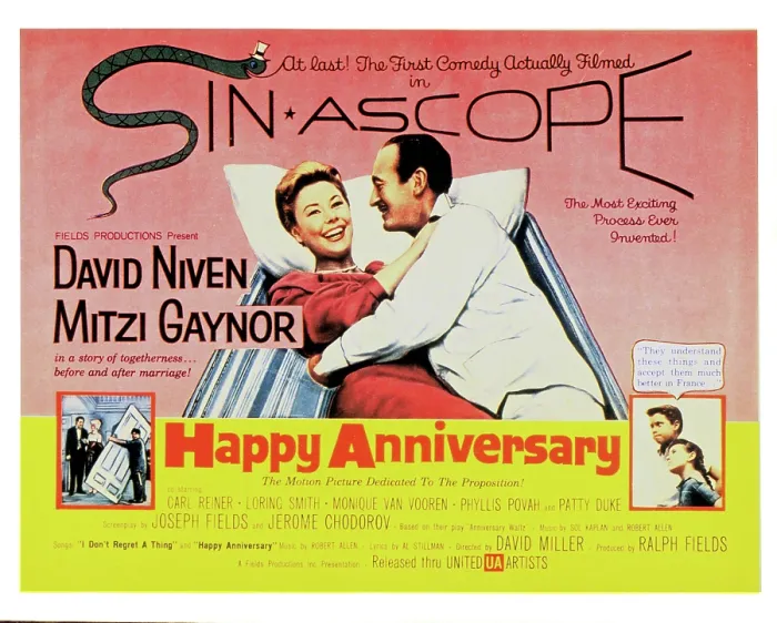 Framed Print : HAPPY ANNIVERSARY, Mitzi Gaynor, David Niven, Kevin Coughlin, Patty Duke, 1959