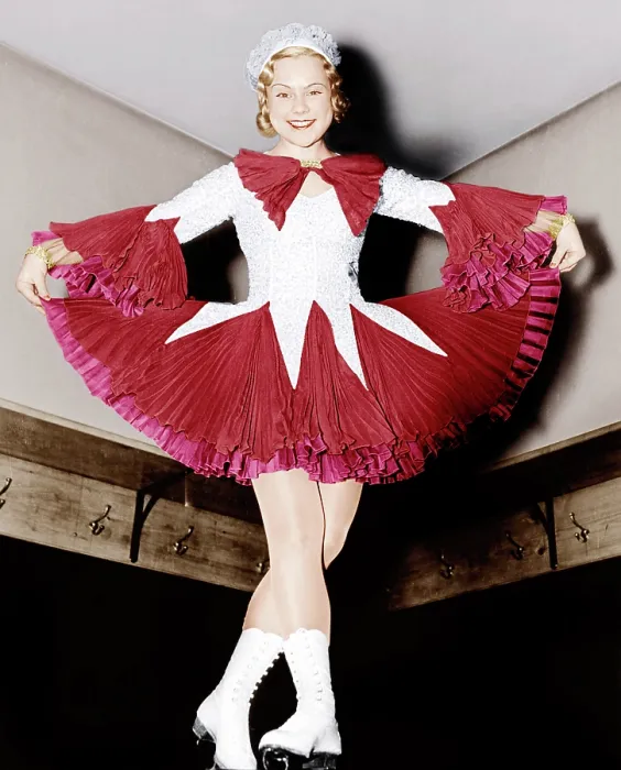 Framed Print : HAPPY LANDING, Sonja Henie, 1938. 20th Century-Fox Film Corporation, TM & Copyright / courtesy Everett Collection Framed Print : HAPPY LANDING, Sonja Henie, 1938. 20th Century-Fox Film Corporation, TM & Copyright / courtesy Everett Collection