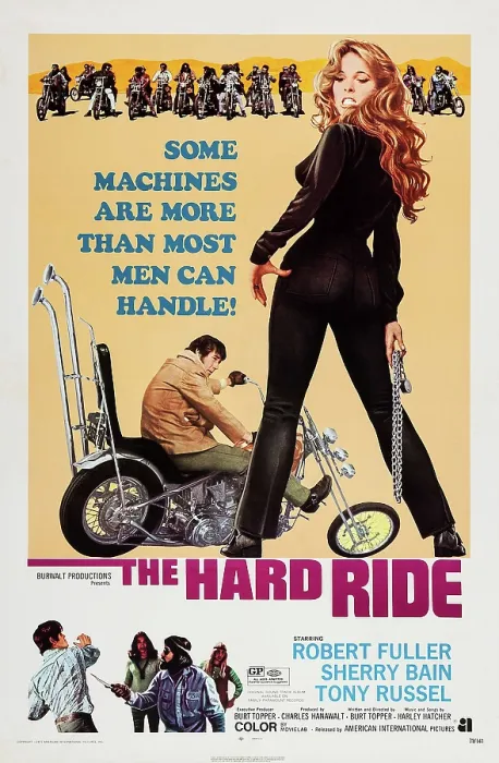 Framed Print : THE HARD RIDE, (from left): Robert Fuller, Sherry Bain, 1971