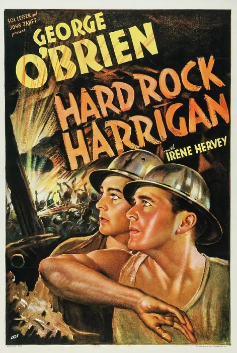 Framed Print : HARD ROCK HARRIGAN, right: George O'Brien on poster art, 1935