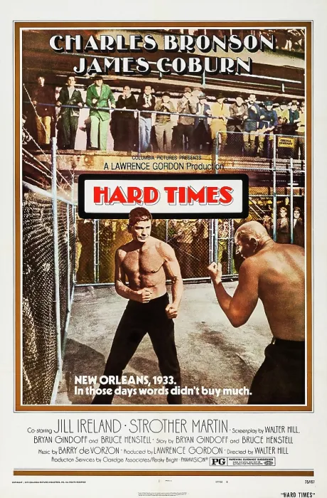 Framed Print : HARD TIMES, US poster art, front from left: Charles Bronson, Robert Tessier, 1975 Framed Print : HARD TIMES, US poster art, front from left: Charles Bronson, Robert Tessier, 1975