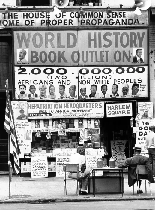 Framed Print : Harlem bookstore named The House of Common Sense and the Home of Proper Propaganda