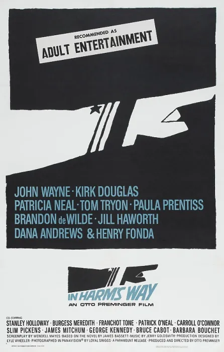 Framed Print : IN HARM'S WAY, US poster art, 1965 Framed Print : IN HARM'S WAY, US poster art, 1965
