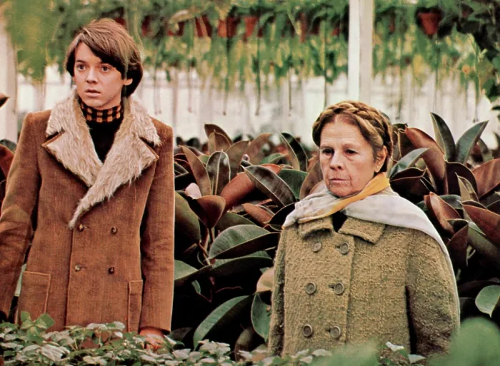 Framed Print : HAROLD AND MAUDE, Bud Cort, Ruth Gordon, 1971 Framed Print : HAROLD AND MAUDE, Bud Cort, Ruth Gordon, 1971