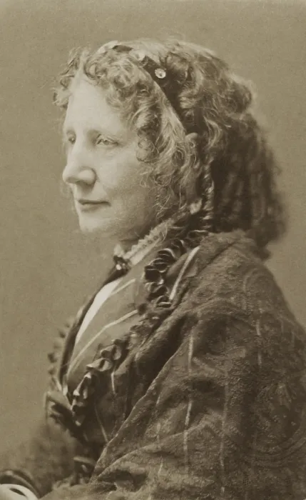 Framed Print : Harriet Beecher Stowe, author and abolitionist, in 1870. After the Civil War she was editor of HEARTH AND HOME, a womans magazine