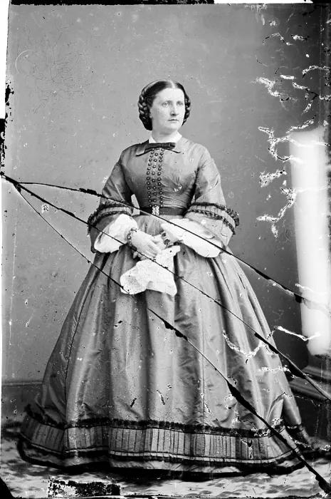 Framed Print : Harriet Lane, niece of James Buchanan; acted as First Lady during his term as President. ca. 1855-1865