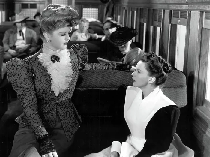 Framed Print : THE HARVEY GIRLS, Angela Lansbury, Judy Garland, 1946, train passengers
