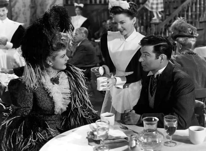 Framed Print : THE HARVEY GIRLS, Angela Lansbury, Judy Garland, Stephen McNally, 1946
