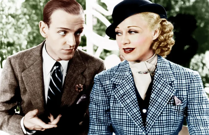 Framed Print : TOP HAT, from left: Fred Astaire, Ginger Rogers, 1935