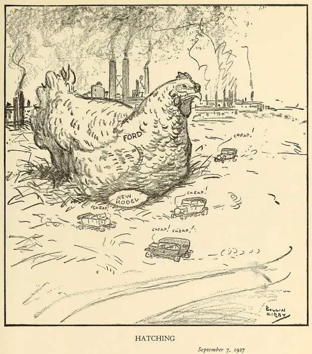 Framed Print : HATCHING, Cartoon by Rollin Kirby, for the New York World, Sept 7, 1927