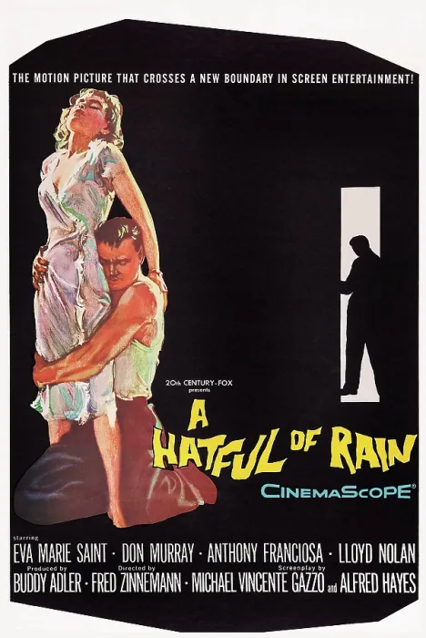 Framed Print : A HATFUL OF RAIN, US poster art, 1957. TM and Copyright 20th Century-Fox Film Corp. All Rights Reserved / courtesy Everett Collection Framed Print : A HATFUL OF RAIN, US poster art, 1957. TM and Copyright 20th Century-Fox Film Corp. All Rights Reserved / courtesy Everett Collection