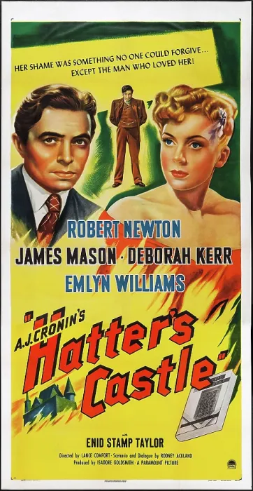 Framed Print : HATTER'S CASTLE, (aka A.J. CRONIN'S HATTER'S CASTLE), US poster art, from left: James Mason, Deborah Kerr, 1942