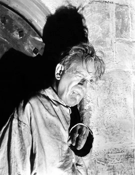 Framed Print : THE HAUNTED STRANGLER, (aka GRIP OF THE STRANGLER), Boris Karloff, 1958