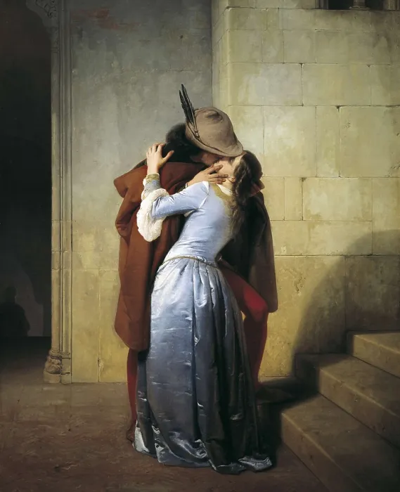 Framed Print : HAYEZ, Francesco (1791-1882). The kiss. 1859. Romanticism. Oil on canvas. ITALY. Milan. Pinacotheca of Brera. AISA / Everett Collection**US SALES ONLY** Framed Print : HAYEZ, Francesco (1791-1882). The kiss. 1859. Romanticism. Oil on canvas. ITALY. Milan. Pinacotheca of Brera. AISA / Everett Collection**US SALES ONLY**