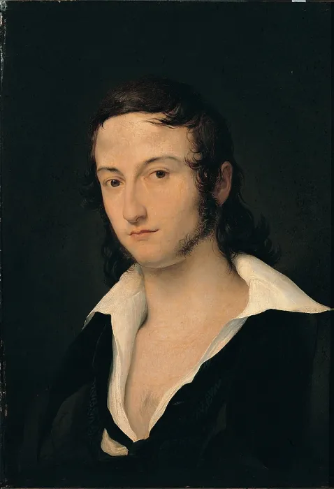 Framed Print : Hayez Francesco, Portrait of Carlo Della Bianca, 1822, 19th Century, oil on panel, Italy, Lombardy, Milan, Brera Art Gallery