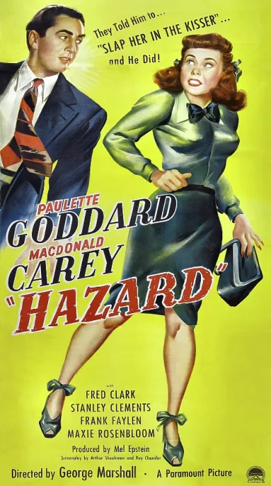 Framed Print : HAZARD, US poster, from left: Macdonald Carey, Paulette Goddard, 1948 Framed Print : HAZARD, US poster, from left: Macdonald Carey, Paulette Goddard, 1948