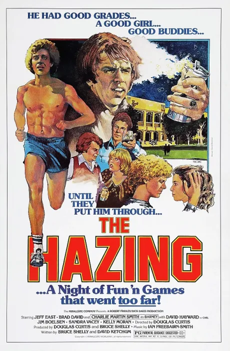 Framed Print : THE HAZING, US poster art, Jeff East (left), 1977