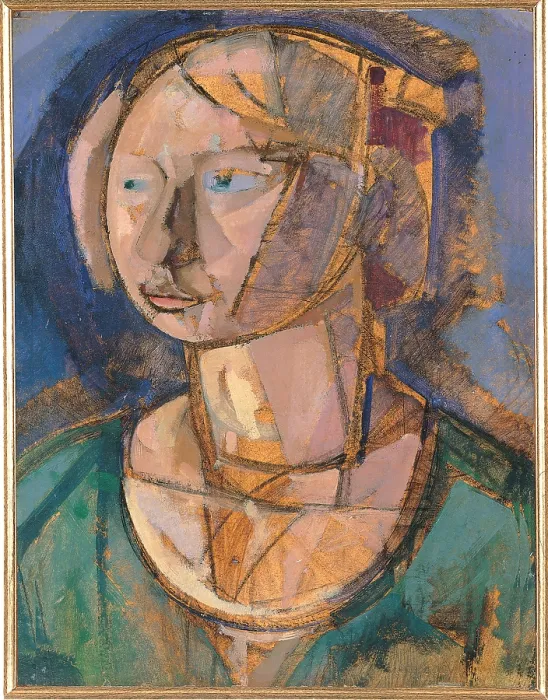 Framed Print : Head of a Girl, by Gino Rossi, 1920, 20th Century, cm 49 x 35 - Italy, Veneto, Venice, private collection. All Framed Print : Head of a Girl, by Gino Rossi, 1920, 20th Century, cm 49 x 35 - Italy, Veneto, Venice, private collection. All